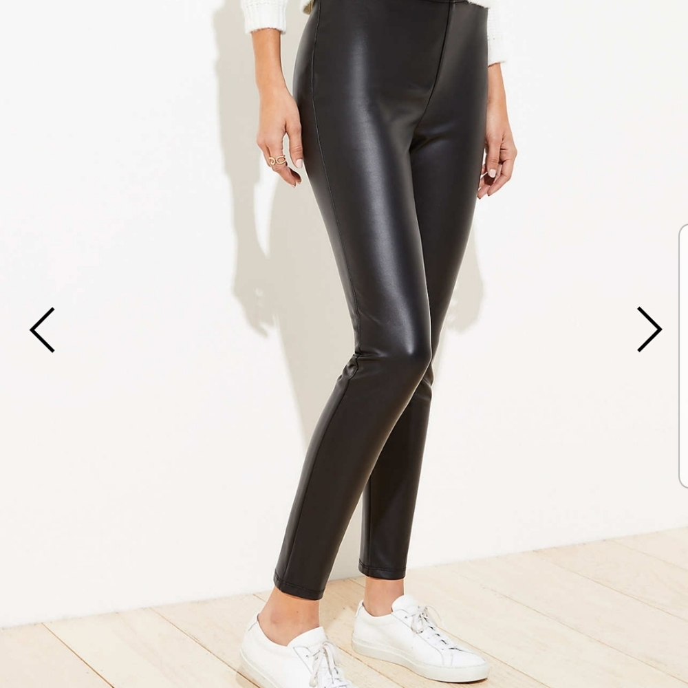 Loft faux leather leggings